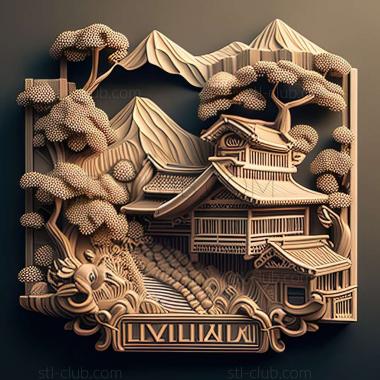 3D model Kokubu in Japan (STL)